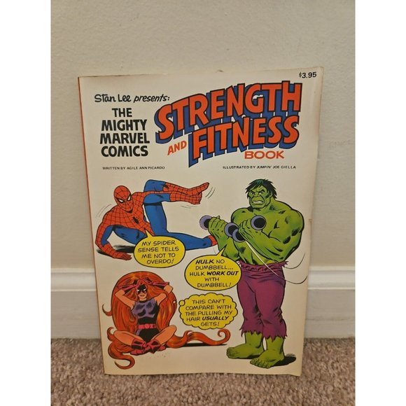 Mighty Marvel Comics Strength and Fitness Book SC 1976 1st Ed.
